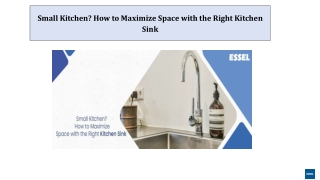 Small Kitchen How to Maximize Space with the Right Kitchen Sink