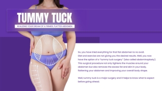 TUMMY TUCK SURGERY IN BANGALORE : REALIZING YOUR DREAM OF A FIRMER, FLATTER ABDO