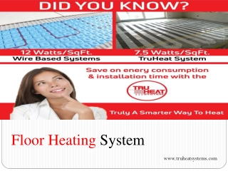 Floor heating system