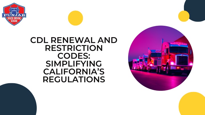 cdl renewal and restriction codes simplifying