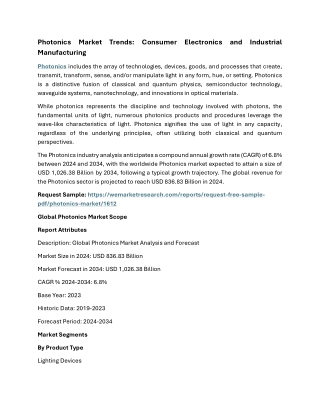 photonics market trends consumer electronics