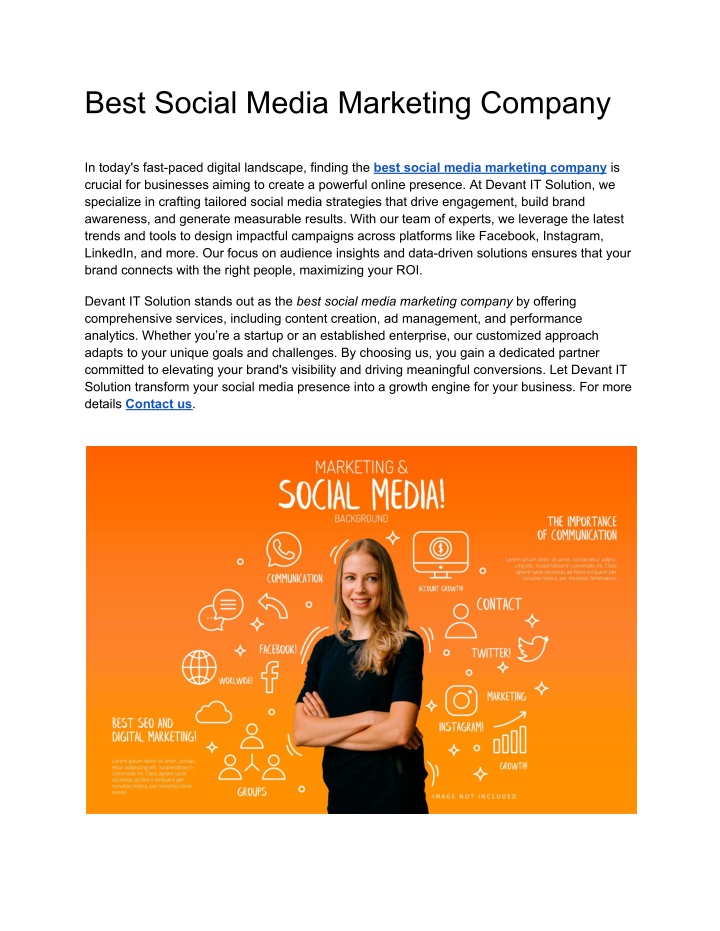 best social media marketing company