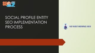 SOCIAL PROFILE ENTITY SEO IMPLEMENTATION PROCESS - VO VIET HOANG SEO (VER - ENGLISH)