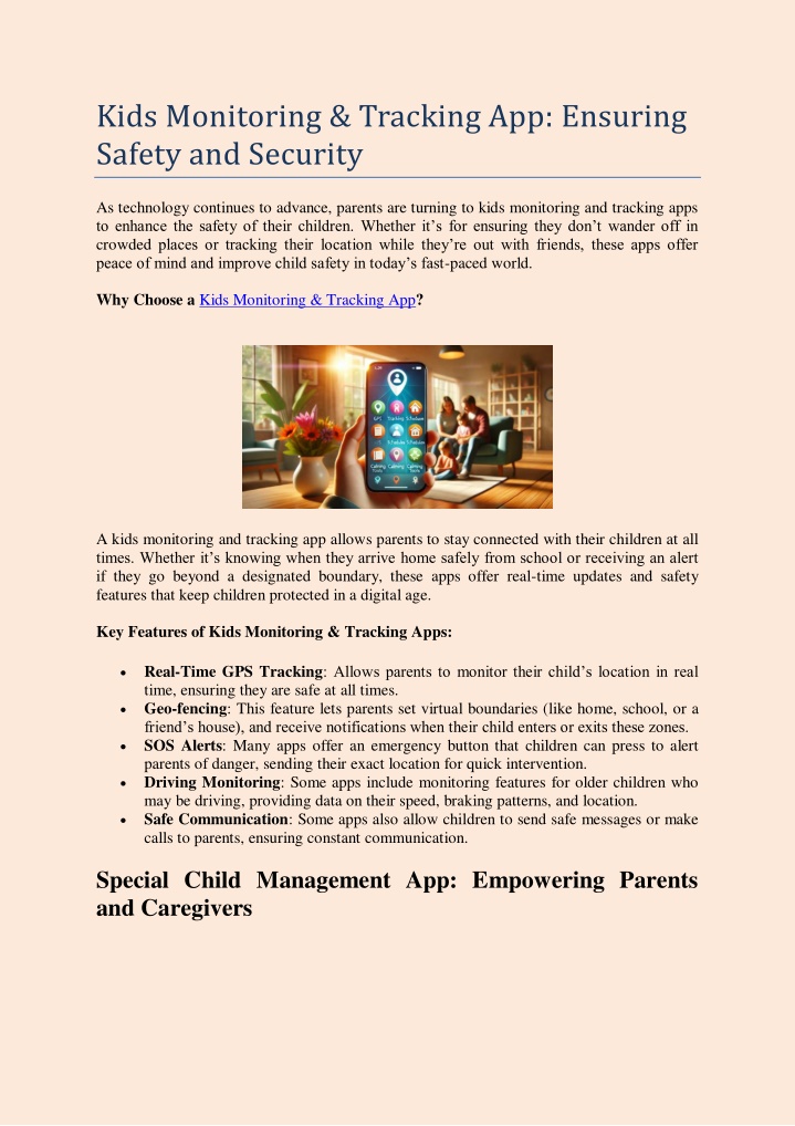 kids monitoring tracking app ensuring safety