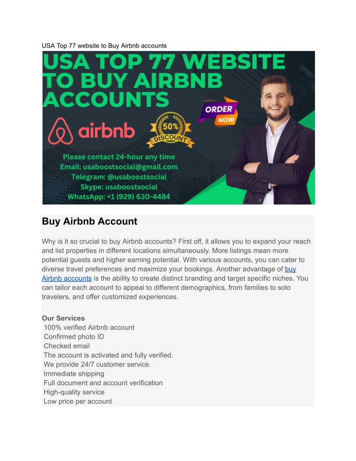 usa top 77 website to buy airbnb accounts