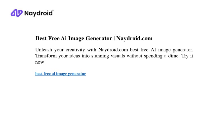 best free ai image generator naydroid com