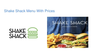Shake Shack Menu With Prices