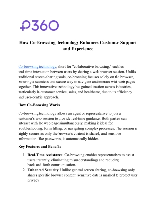 how co browsing technology enhances customer