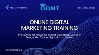 ONLINE DIGITAL MARKETING TRAINING IN TELUGU
