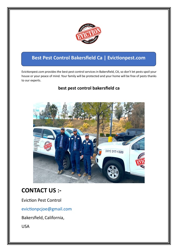 best pest control bakersfield ca evictionpest com