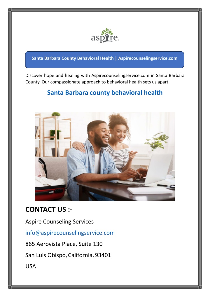 santa barbara county behavioral health