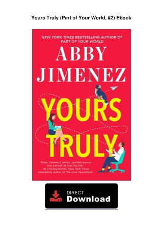 Yours Truly (Part of Your World, #2) Ebook