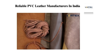 Reliable PVC Leather Manufacturers In India