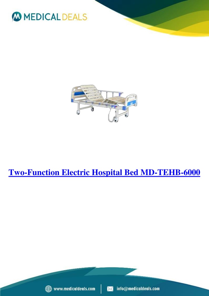 two function electric hospital bed md tehb 6000