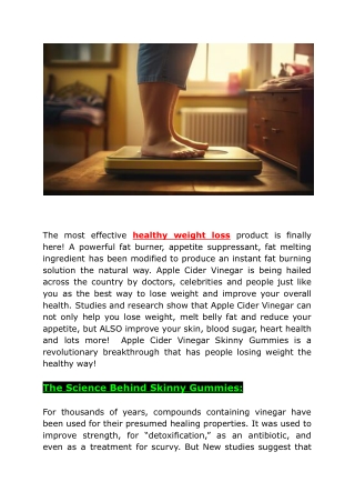 the most effective healthy weight loss product