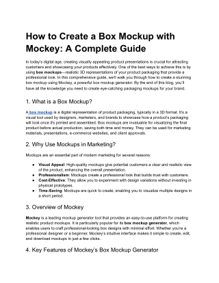 How to Create a Box Mockup with Mockey_ A Complete Guide