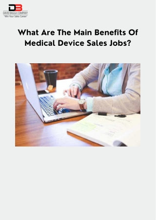 David Bagga Company Is Best Partner For Find Medical Device Sales Jobs