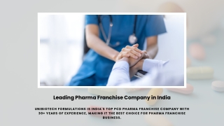 Leading Pharma Franchise Company in India