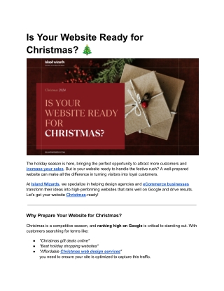 Is Your Website Ready for Christmas
