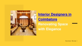 Interior Designers in Coimbatore_ Renovating Space with Elegance