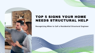 When to Call a Residential Structural Engineer for Home Issues