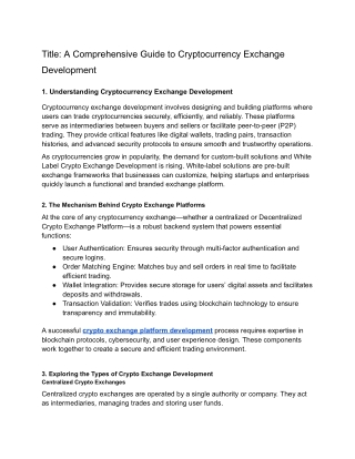 title a comprehensive guide to cryptocurrency