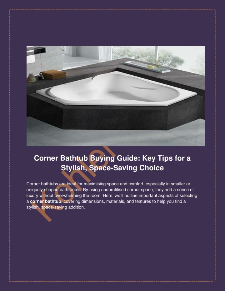 corner bathtub buying guide key tips