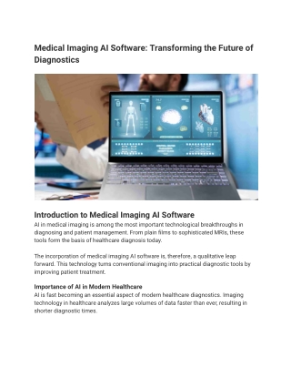 medical imaging ai software transforming