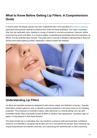 what to know before getting lip fillers