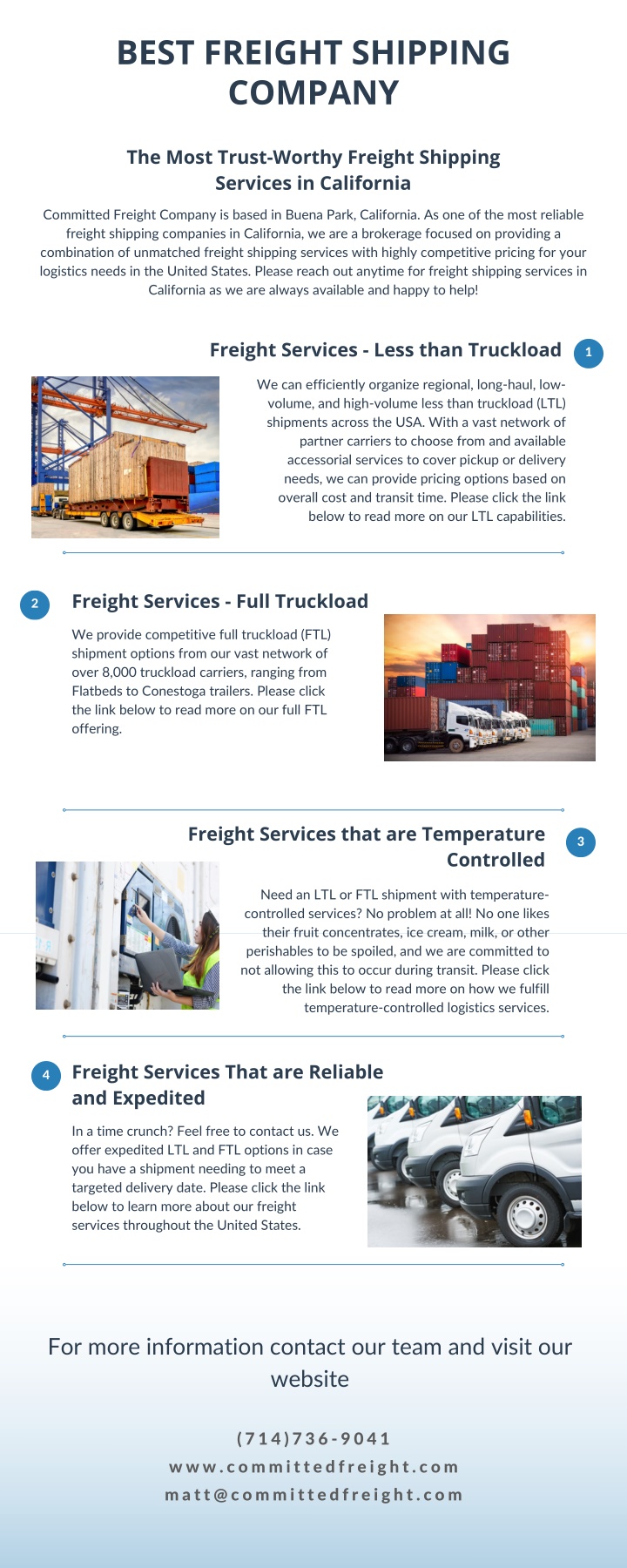 best freight shipping company