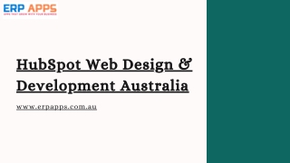 hubspot web design development australia