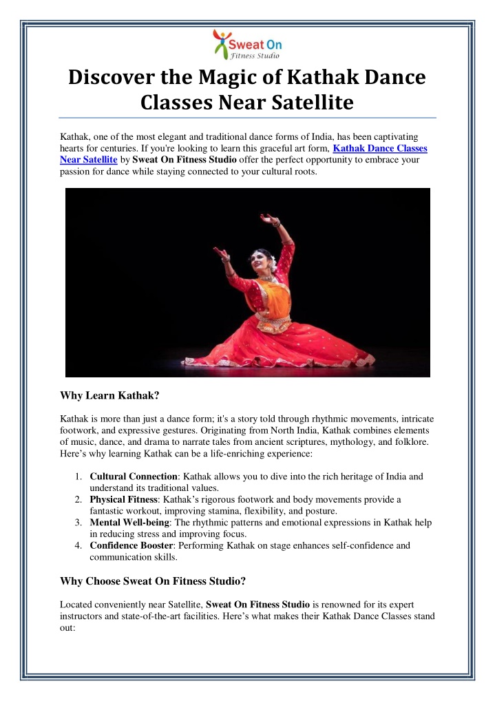 discover the magic of kathak dance classes near