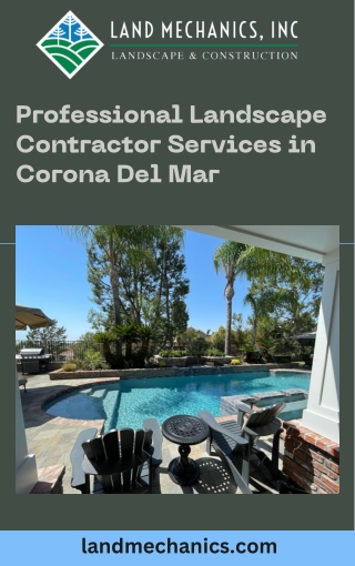 Professional Landscape Contractor Services in Corona Del Mar