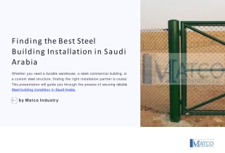 steel building installtion in saudi arabia