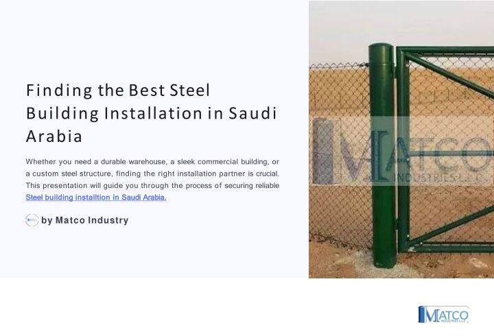 finding the best steel building installation in saudi arabia