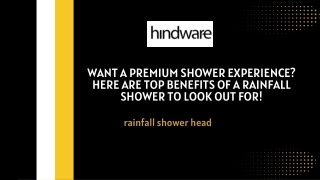 Want a Premium Shower Experience Here are Top Benefits of a Rainfall Shower to Look Out For!