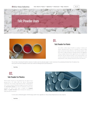 Leading Manufacturer & Supplier of Industrial Talc Powder
