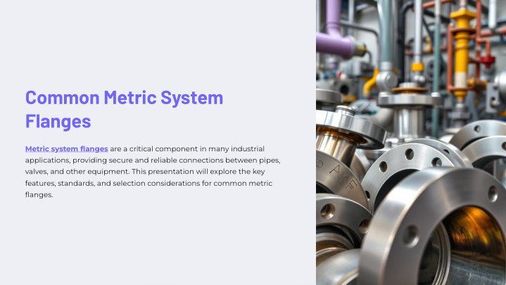 common metric system flanges