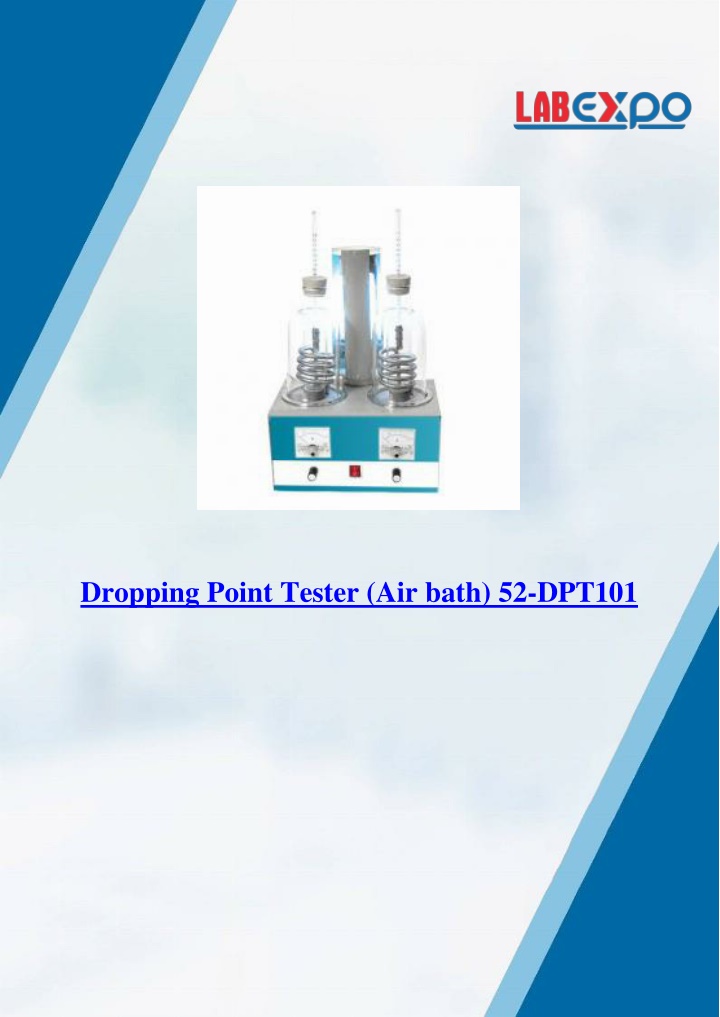 dropping point tester air bath 52 dpt101