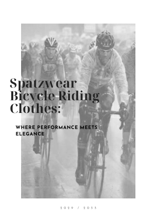 spatzwear bicycle riding clothes