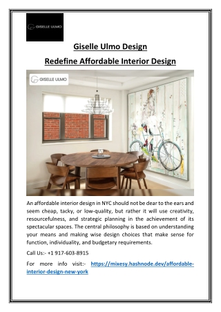 Giselle Ulmo Design Find Home Remodeling in Manhattan!