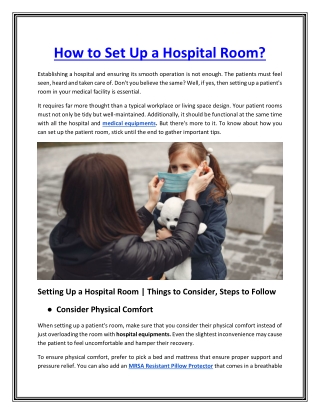 How to Set Up a Hospital Room?