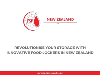 Revolutionise Your Storage with Innovative Food Lockers in New Zealand