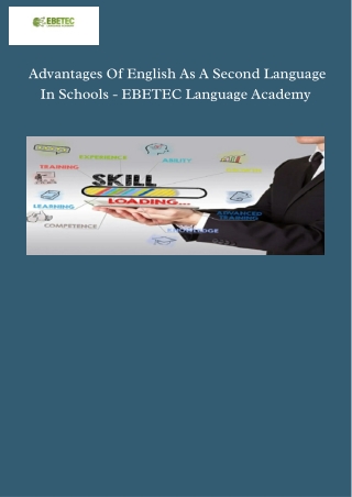 English As A Second Language Schools Develop Fluency In English