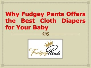 Why Fudgey Pants Offers the Best Cloth Diapers for Your Baby