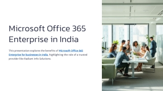 Microsoft Office 365 Enterprise License Provider, Dealer, Distributor, Supplier,