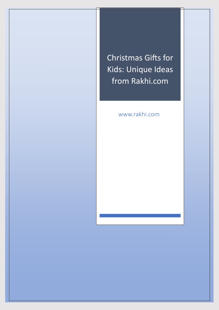 christmas gifts for kids unique ideas from rakhi