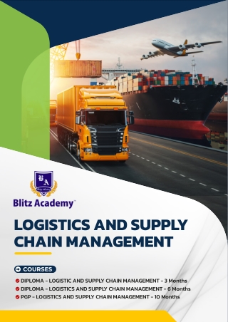 logistics and supply chain management