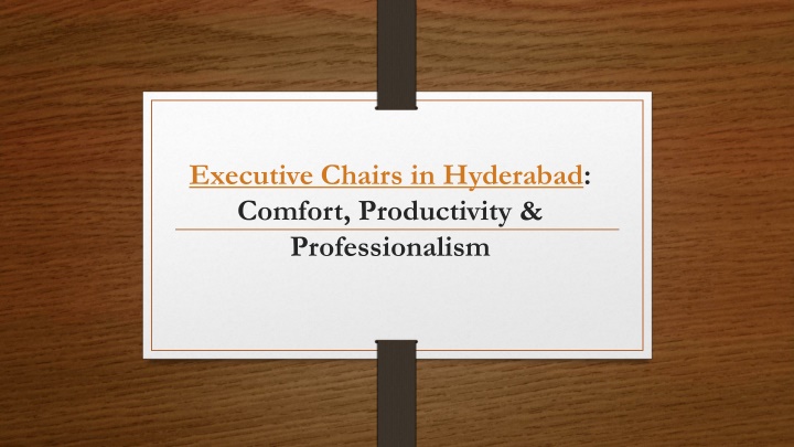 executive chairs in hyderabad comfort productivity professionalism