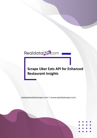 Scrape Uber Eats API for Enhanced Restaurant Insights